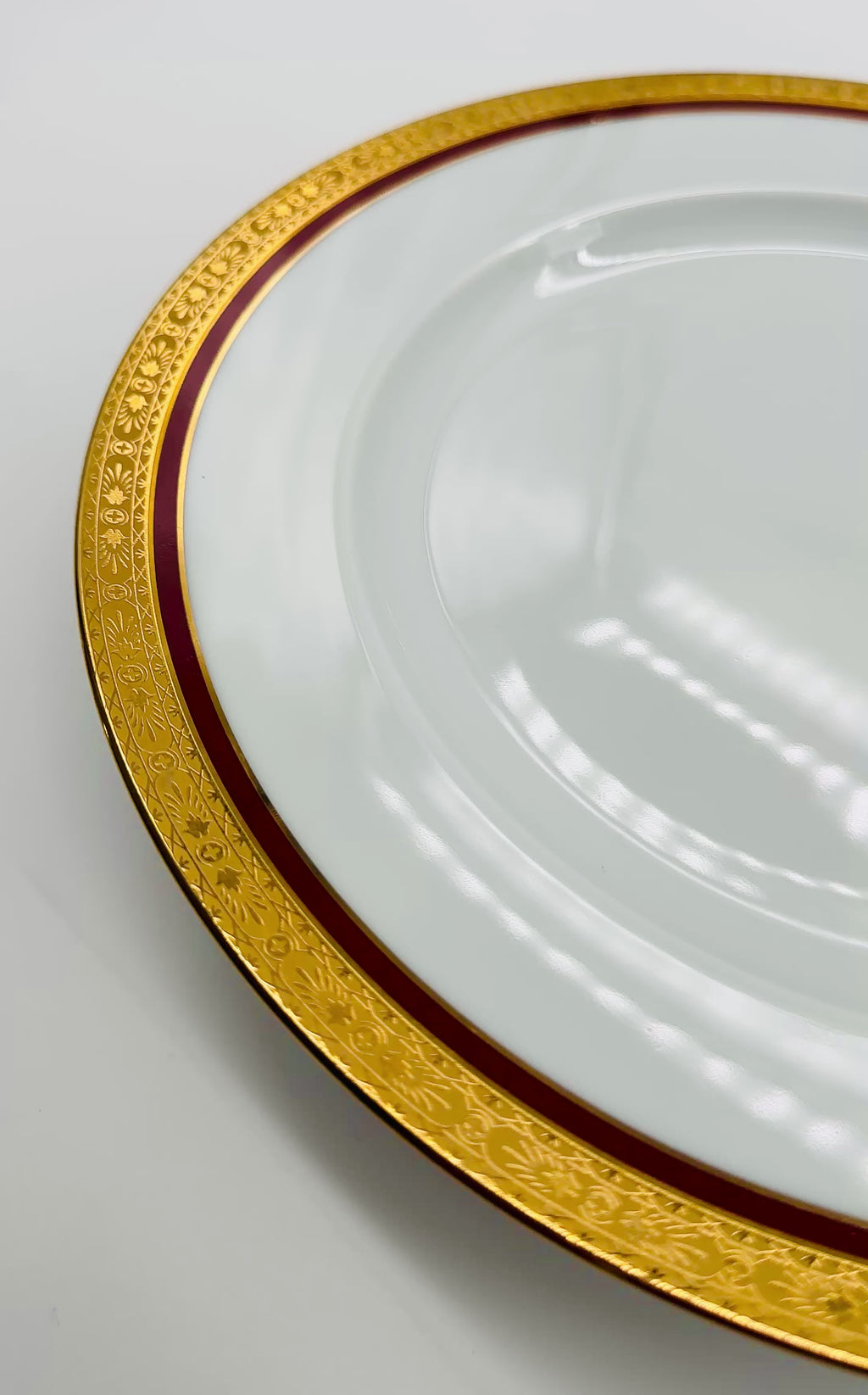 Mémoire fine plate - service (8pièces)