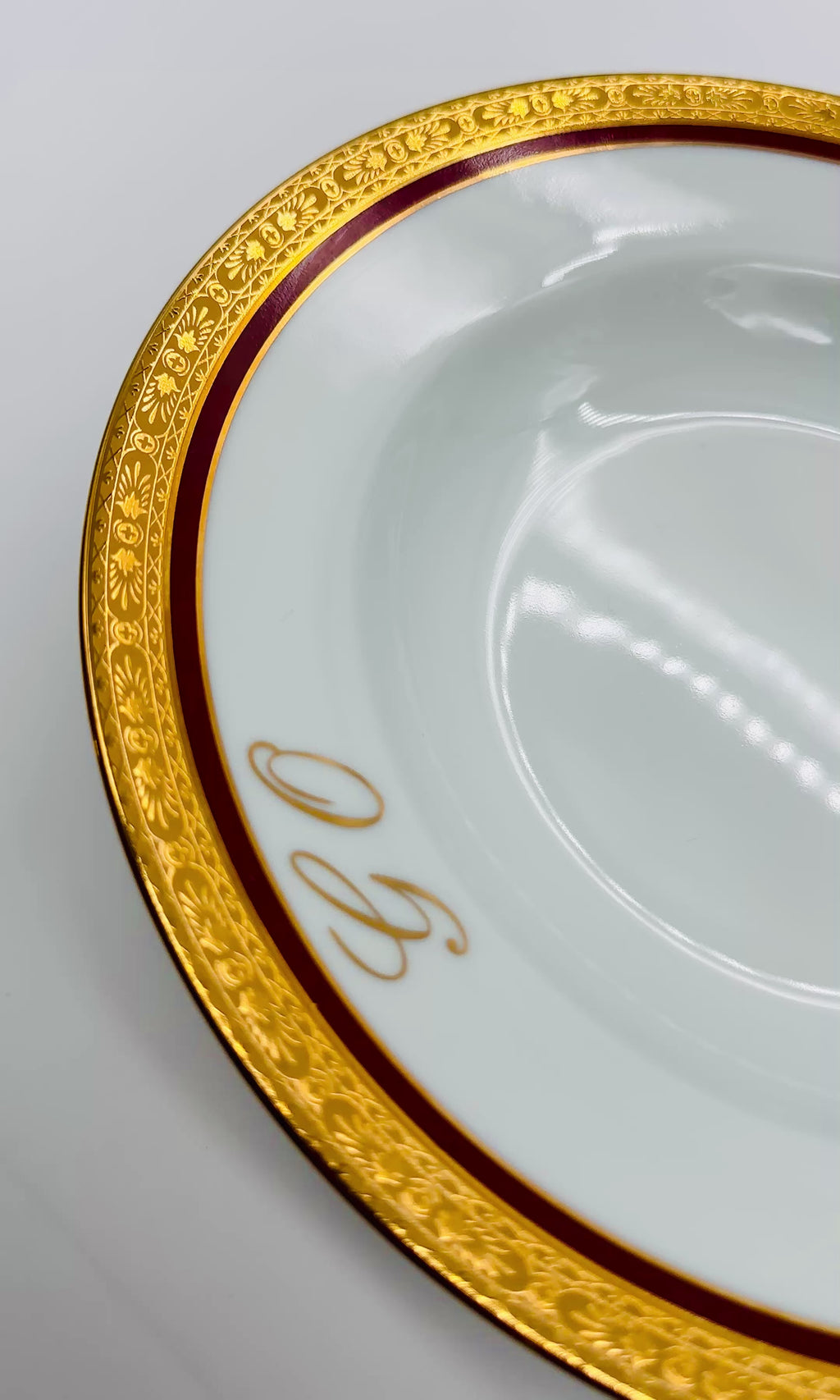 Mémoire fine creuse - service (4pièces)